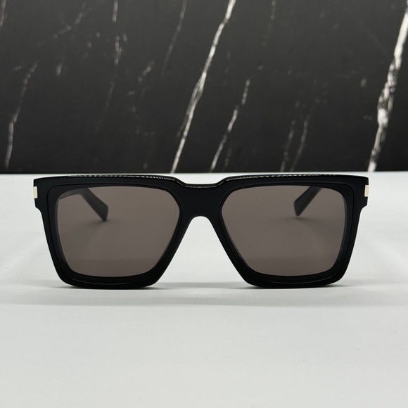 NEW SL610 001 SAINT LAURENT BLACK SQUARE SL 610 001 UNISEX SUNGLASSES - Picture 3 of 10